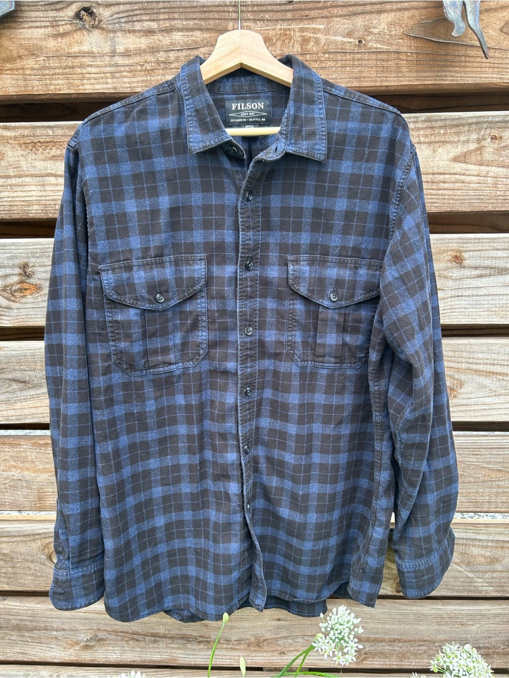 Vintage Filson Alaskan Guide Flannel Shirt - L Long